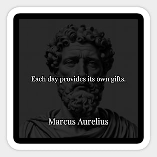 Marcus Aurelius's Revelation: Unwrapping the Gifts of Each Day Sticker